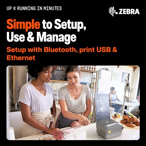 Image of Zebra ZD421 Thermal Transfer Shipping Label Printer | 4x6 | No Ink Required
