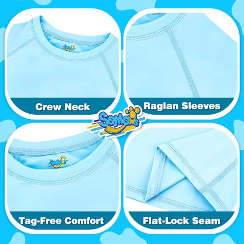 Image of Boys' Rash Guard Long Sleeve UPF 50 Sun Shirts for Toddler Kids Youth Water Swimming Rashguard
