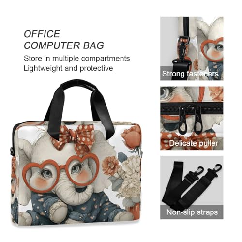 Bolso Maletín para Laptop con Estampado de Elefante Anime miniatura 6