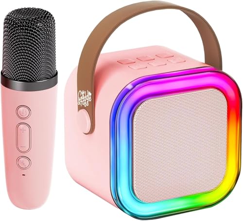 Image of CADDLE & TOES Mini Karaoke Machine for Kids Gifts Adults (Cute Little & Portable) Bluetooth Speaker with Wireless Microphone (Sound Loud) Birthday Gifts for Girls 3-12 Years Old Toddler Toys