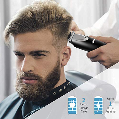 Roziahome Beard Trimmer for Men Cordless Hair Clippers Mustache Trimmer Professional Hair Cutting Kit Hair Trimmer USB Rechargeable Low Noise