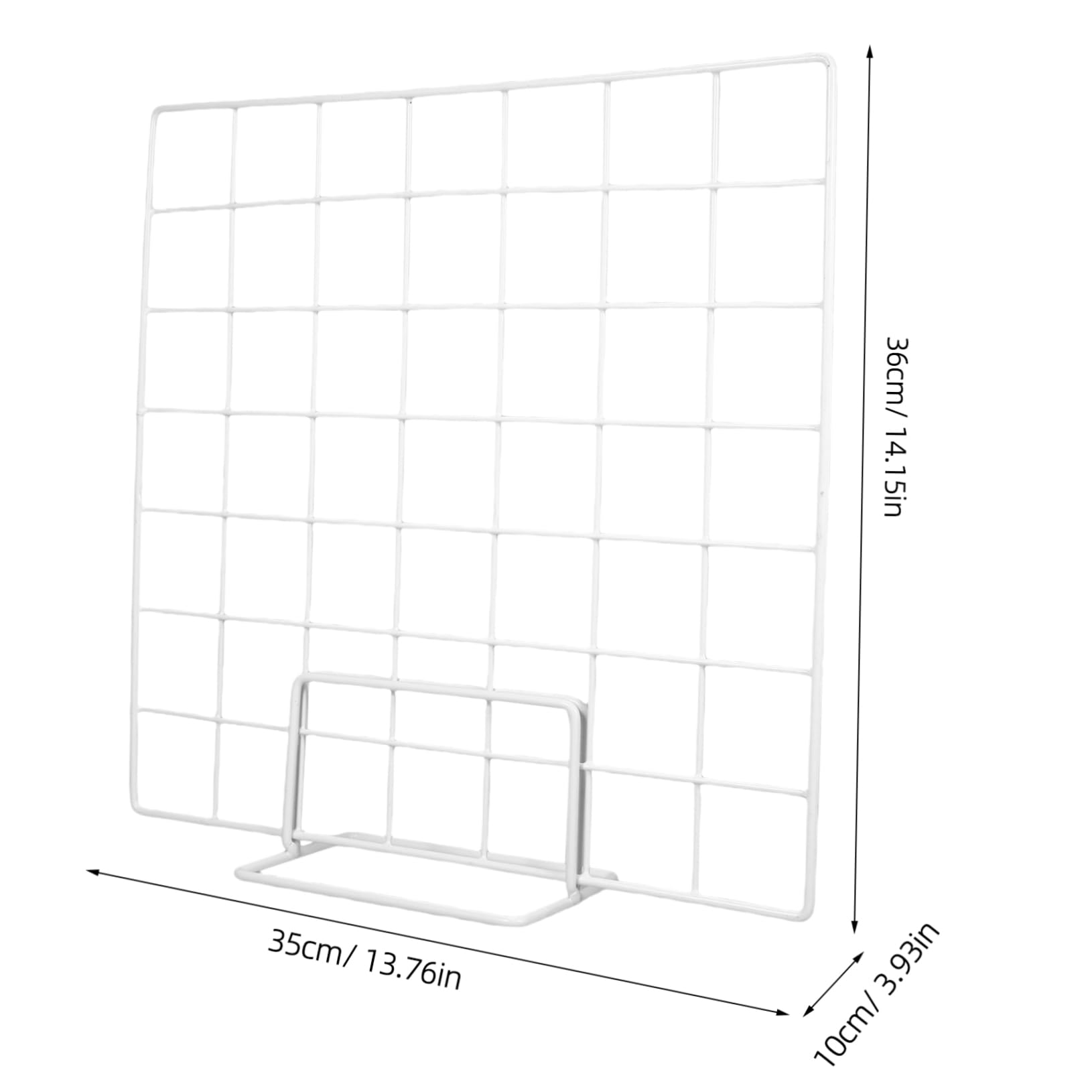 HAWILLOSCH Elegant Grid Photo Display Rack Multi-purpose Metal Desk Plate Holder Retail Craft Fair Merchandise Stand