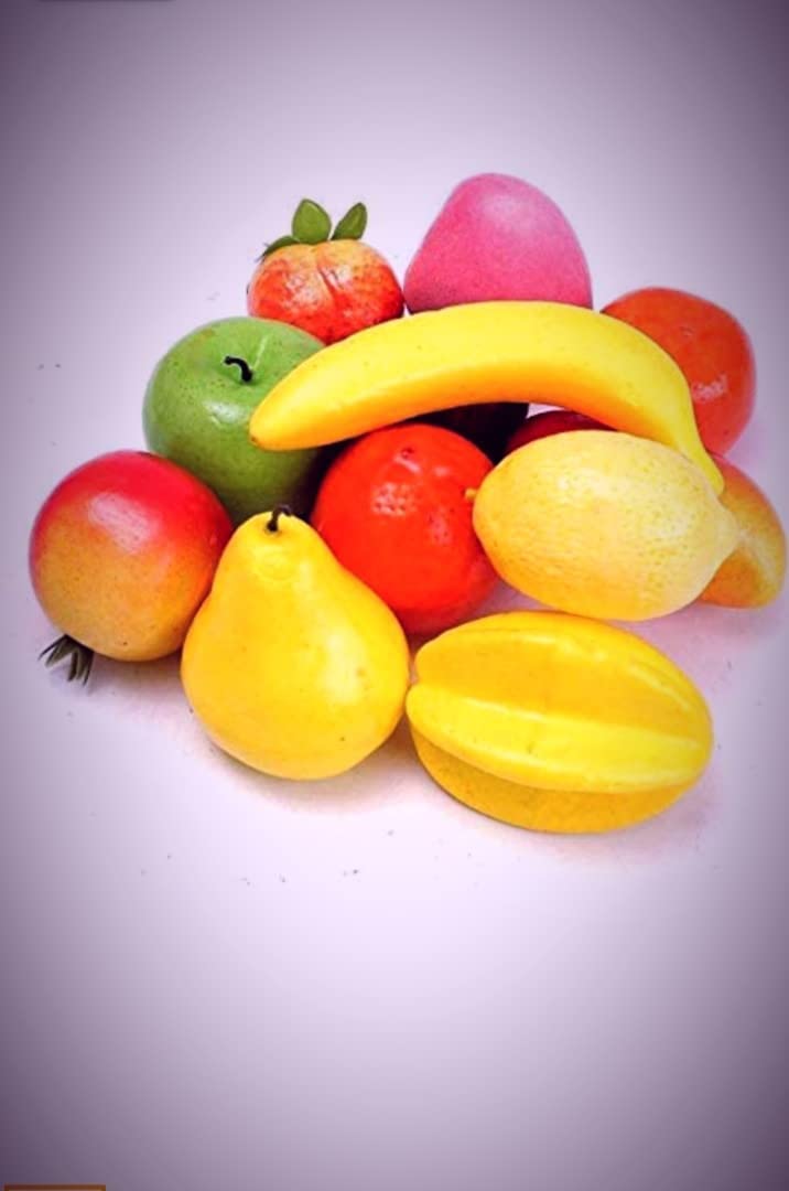 LOGRO Artificial Fruit Fake Fruit for Home Kitchen Party Photography Prop Wedding Decoration (Multicolor) Pack of 10 Piece 1