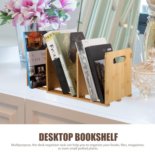 Support de livre extensible contre le désordre, étagère de bureau rétractable - 7