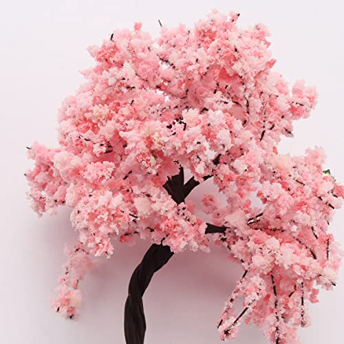 4 Inch Miniature Bush Trees Model Trees Model Bush Diorama Tree For Diy Architecture Building Model Railway Train Diorama Garden Scenery Landscape Layout Railroad Scenery, Pink, Pack Of 2 #TOP4
