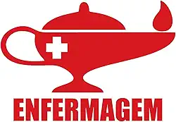 Adesivo Profissão Enfermagem para Estudantes Enfermeiros Ideal para notebook carro portas vidros Paredes vários tamanhos (VERMELHO, 13x9cm)