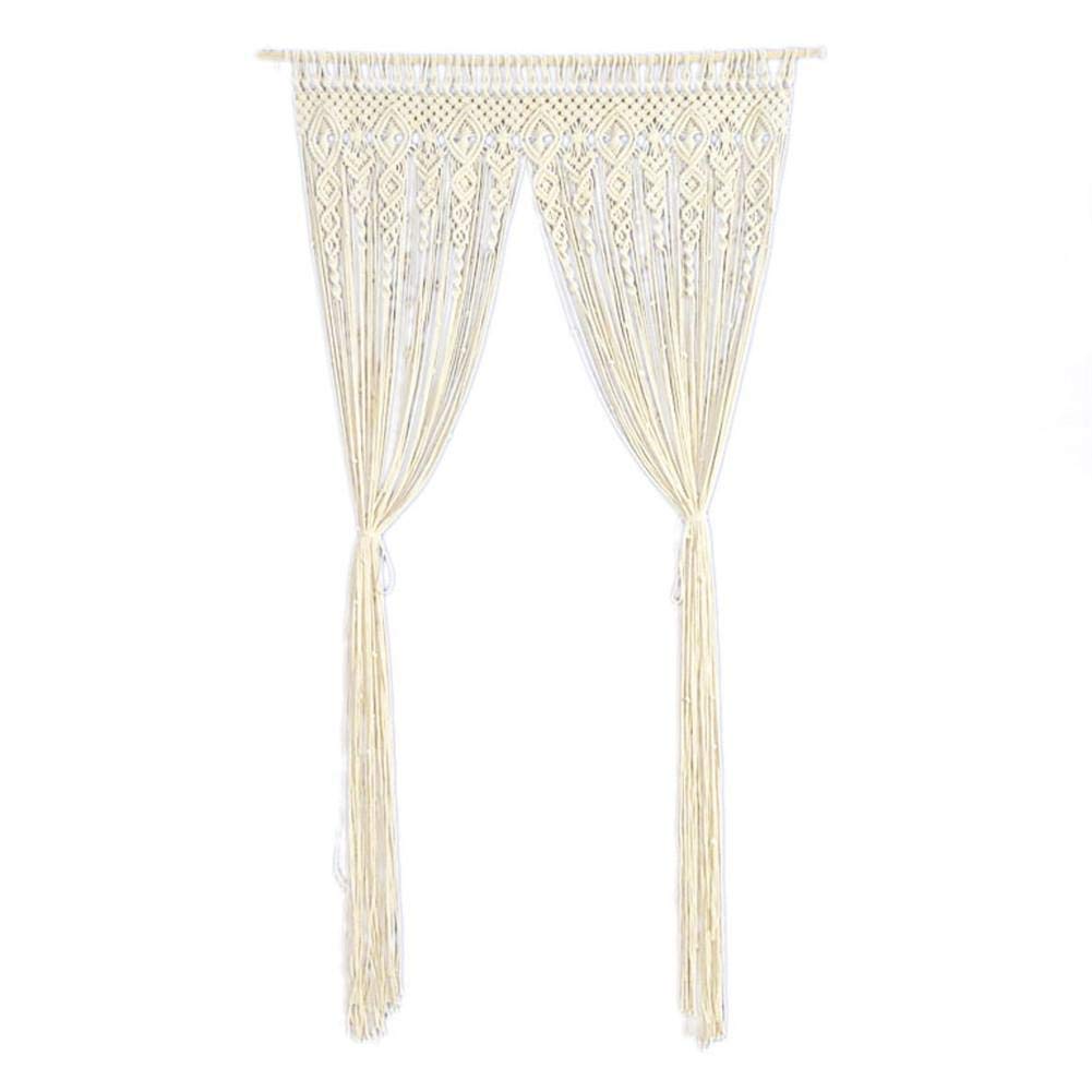 Tenda in macrame per appendere a parete, arazzo macramè porta Boho finestra, divisorio armadio, decorazione da parete Boho per la casa/decorazione di nozze