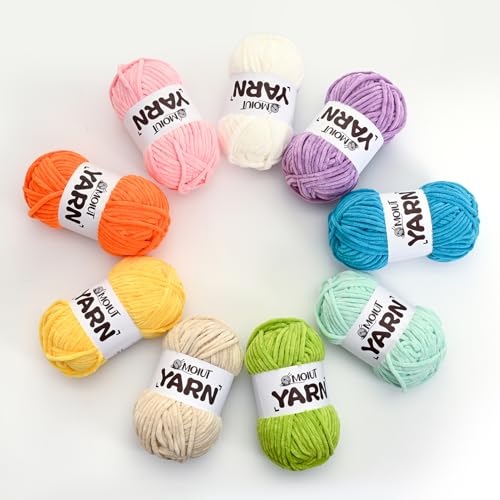 Image of 2 Pack Fluffy Chenille Yarn for Crocheting, Chunky Velvet Yarns for Crochet Amigurumi, Baby Yarn for Crocheting Soft Blanket, 174.9yds /7 oz Bulky Yarns for Crafts /Hats /Shoes /Socks (2 Black)