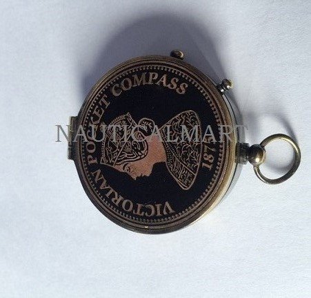 NauticalMart brújula de latón compacta miniatura 2