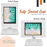 Stojak zabezpieczający przed kradzieżą do tabletu – stojak na biurko do iPada, kiosk, z zamkiem i mechanizmem klawiszy, obrót o 90° nachylenie o 75° - iPad, iPad Air, iPad Pro, Samsung Galaxy Tab A