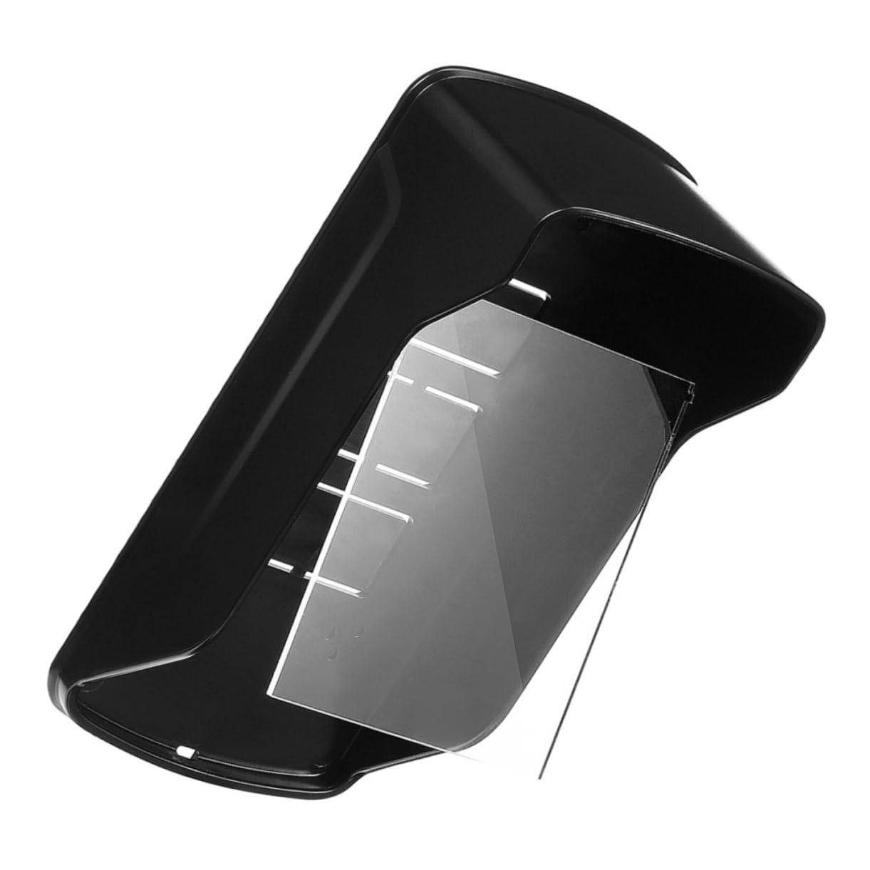 Cubierta de timbre de plástico acrílico negro para protección exterior