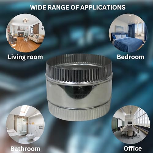 The Sheet Metal Kid 97FC10 10 Inch Flexible Ducting Collar Connector Made From Sheet Metal, A Great Fitting For Duct Pipe Hose Connection For Hvac thumb #4