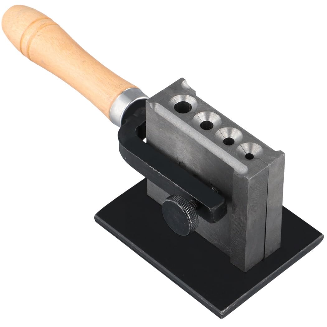 Stampo reversibile per lingotti a piastra metallica, stampo regolabile per colata di metalli preziosi con 4 dimensioni di fori, stampo per raffinazione in metallo per oro, argento, rame, alluminio