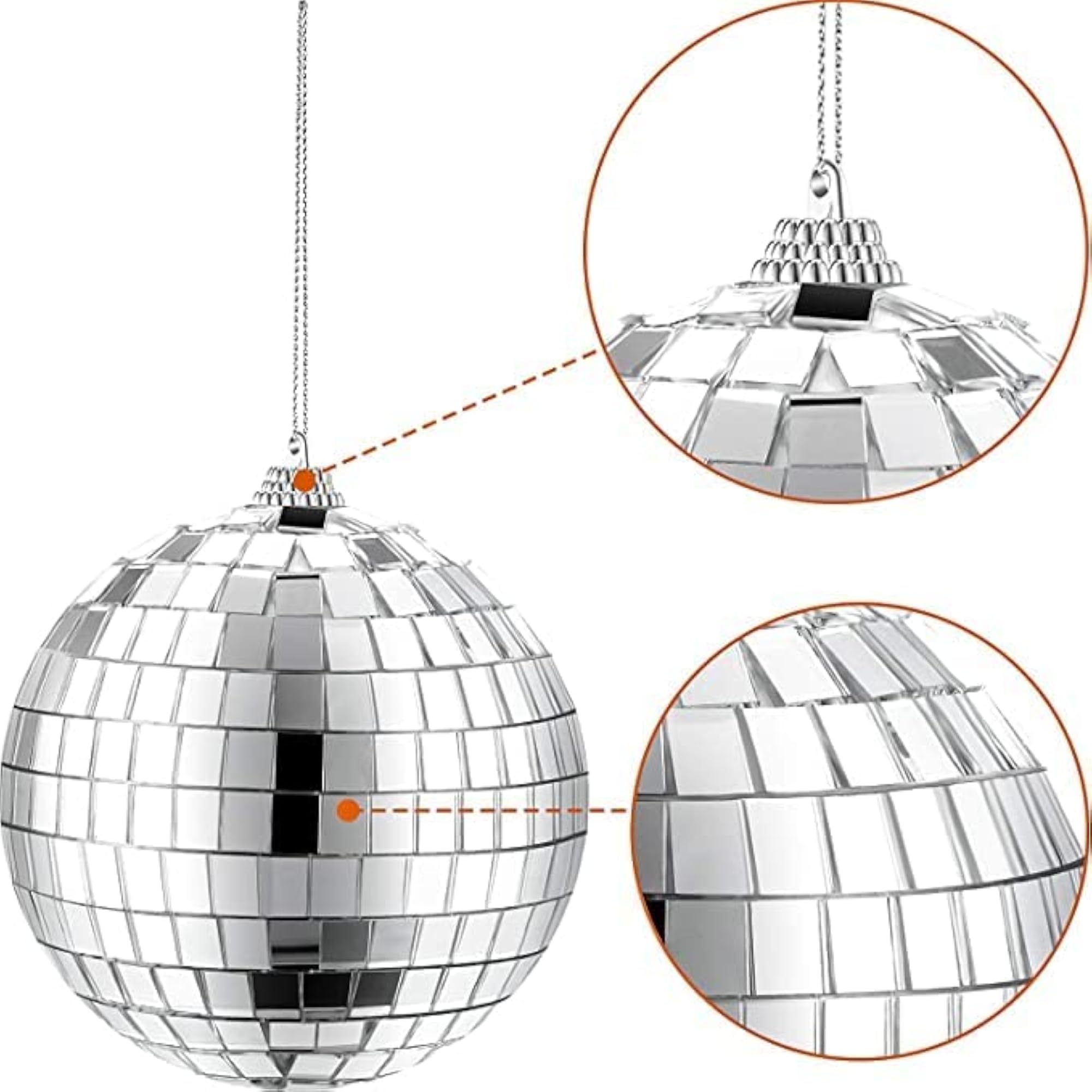 Disco Ball Decoration, 5 Inch Mirror Ball for Parties
