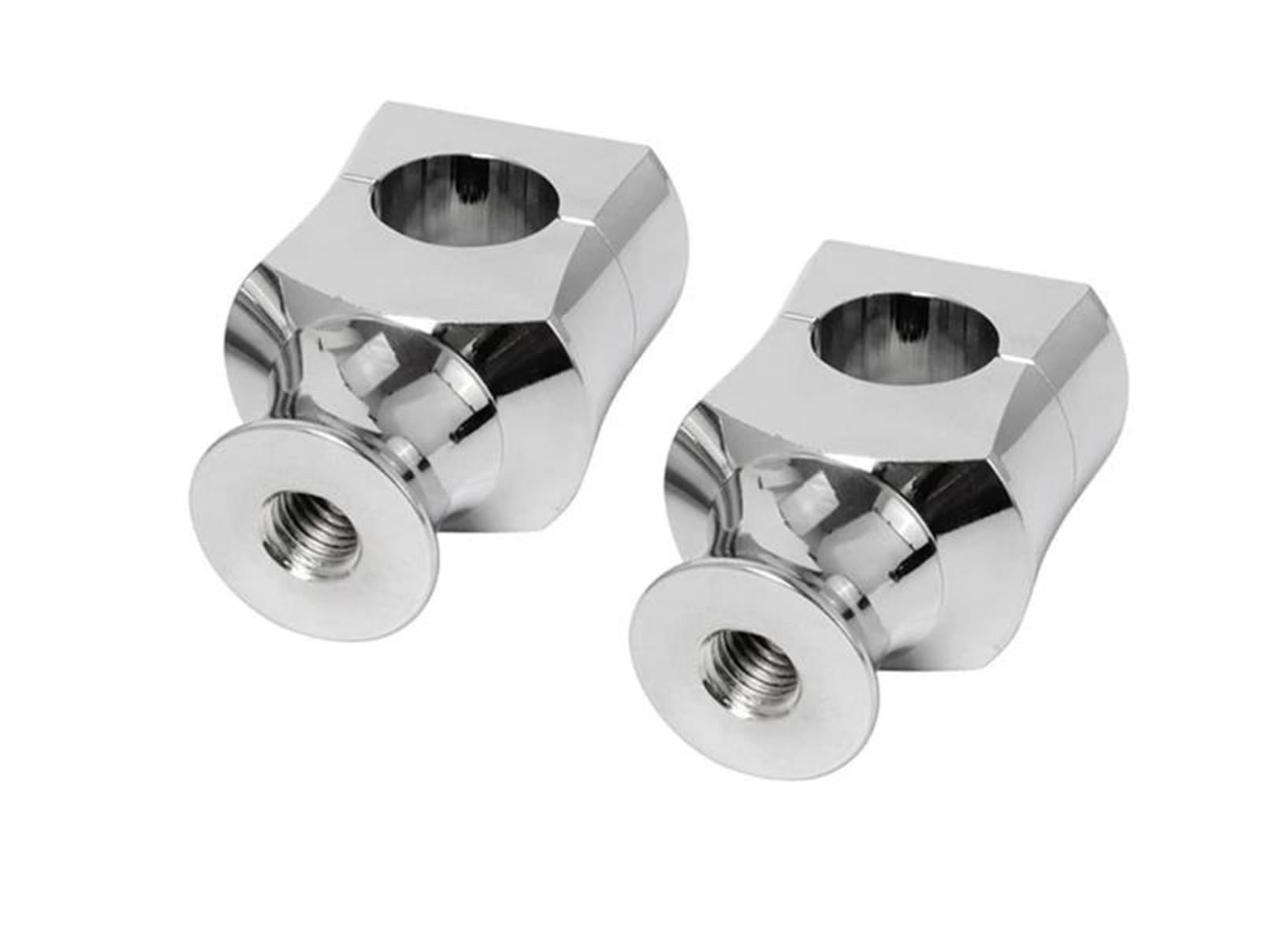 Hdhcscagh Silver 25 Mm 22 Mm Motorcycle Handlebar Motocross Heightening Clamp Mount 1'' 7/8" Motorbike Modification Handlebar Clamps Risers(,25 Mm)