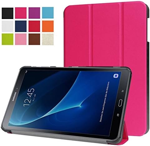 Samsung Galaxy Tab A 10.1 Cover Case (SM-T580/SM-T585) - Whttle Slim Lightweight Standing Custom Fit Cover [Auto Sleep / Wake up] for Tab A 10.1 Inch 2016 Release Table (Magenta)