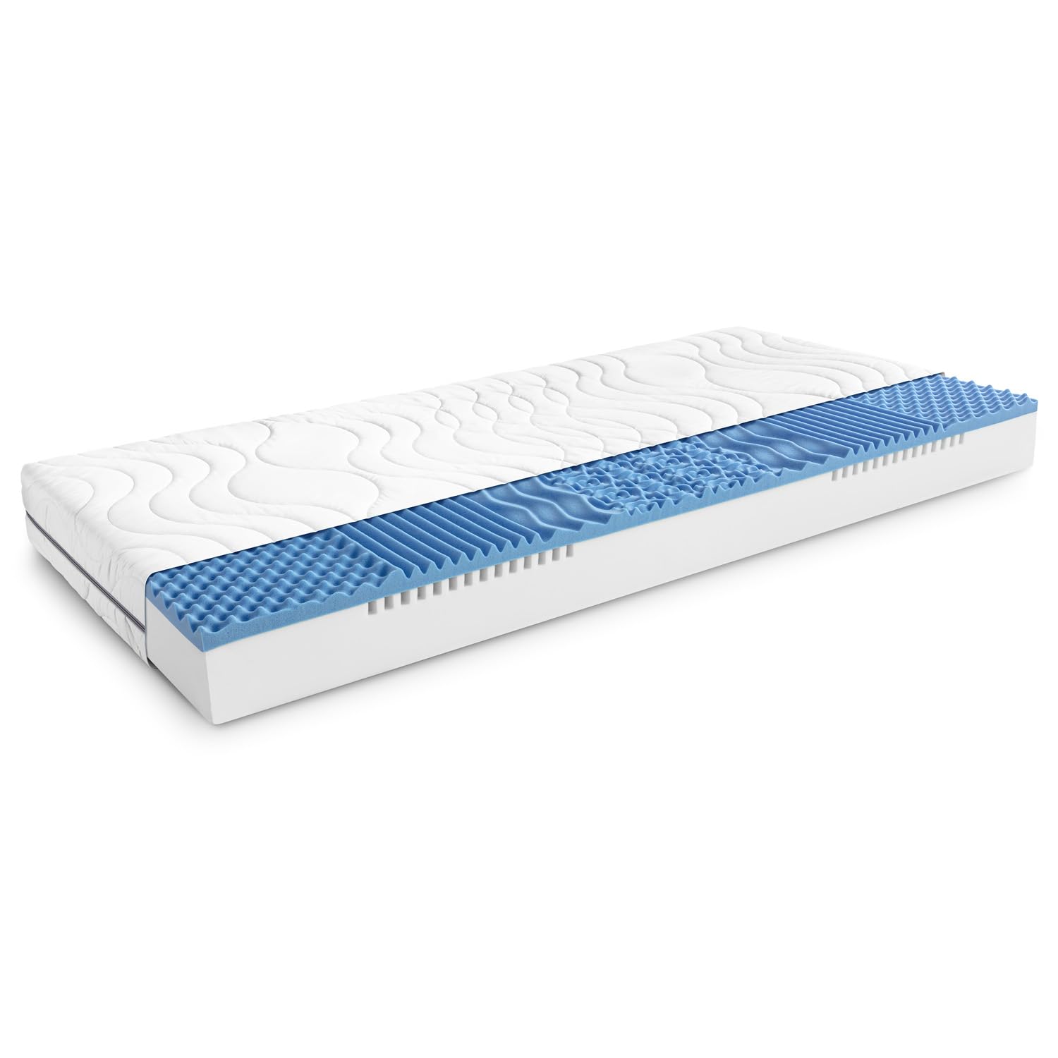 Colchón inteligente, altura 18 cm, dureza H2+H3, 7 zonas con espuma Air Memory (140 x 200 cm)