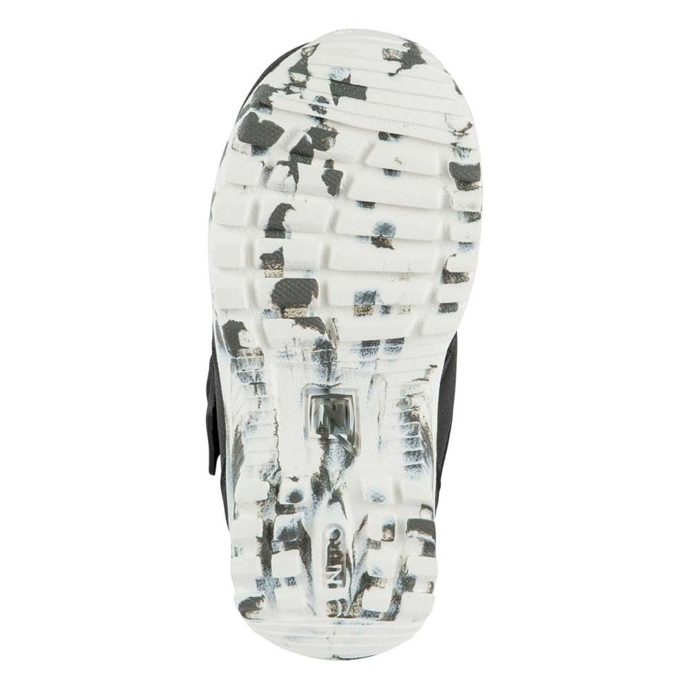 Nitro Snowboards Kinder Rover '22 Leichter Warmer Kids Snowboardboot Snowboardschuh mit Powerstrap Boots, BLK-WHT-Charcoal, 195