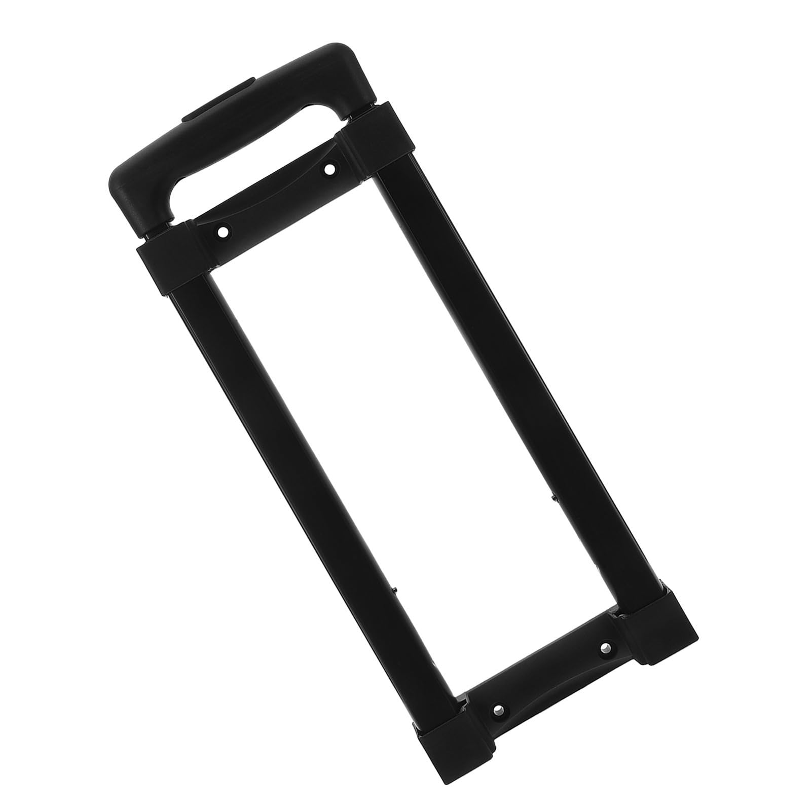 Warmhm Asa Telescópica Plegable para Equipaje de Plástico Negro con Soporte Estable y Prevención de Vuelco para Maletas y Bolsas en Viajes y Varios Escenarios
