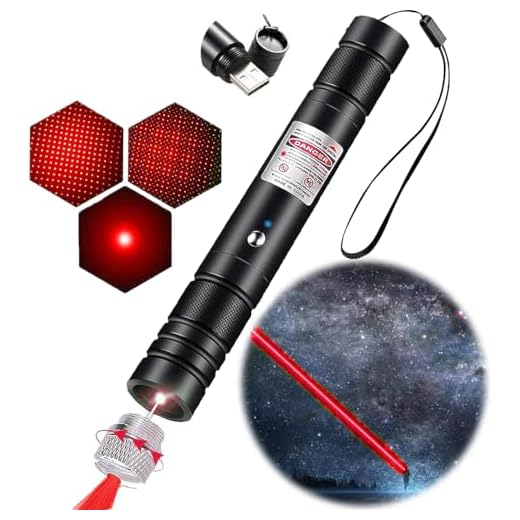 Red Laser Pointer, Laser Pointer [Material Upgrade] Laser Pointer Pen，Red Lazer Pointer USB Rechargeable for Teaching HuntingOutdoor Astronomy flashlightsflashlights