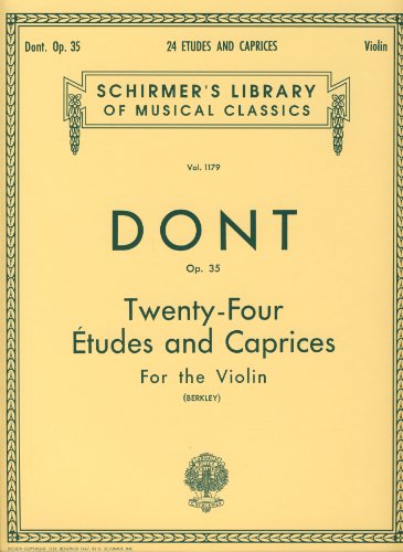 Preisvergleich Produktbild DONT - Estudios y Caprichos Op.35 para Violin (Berkley)