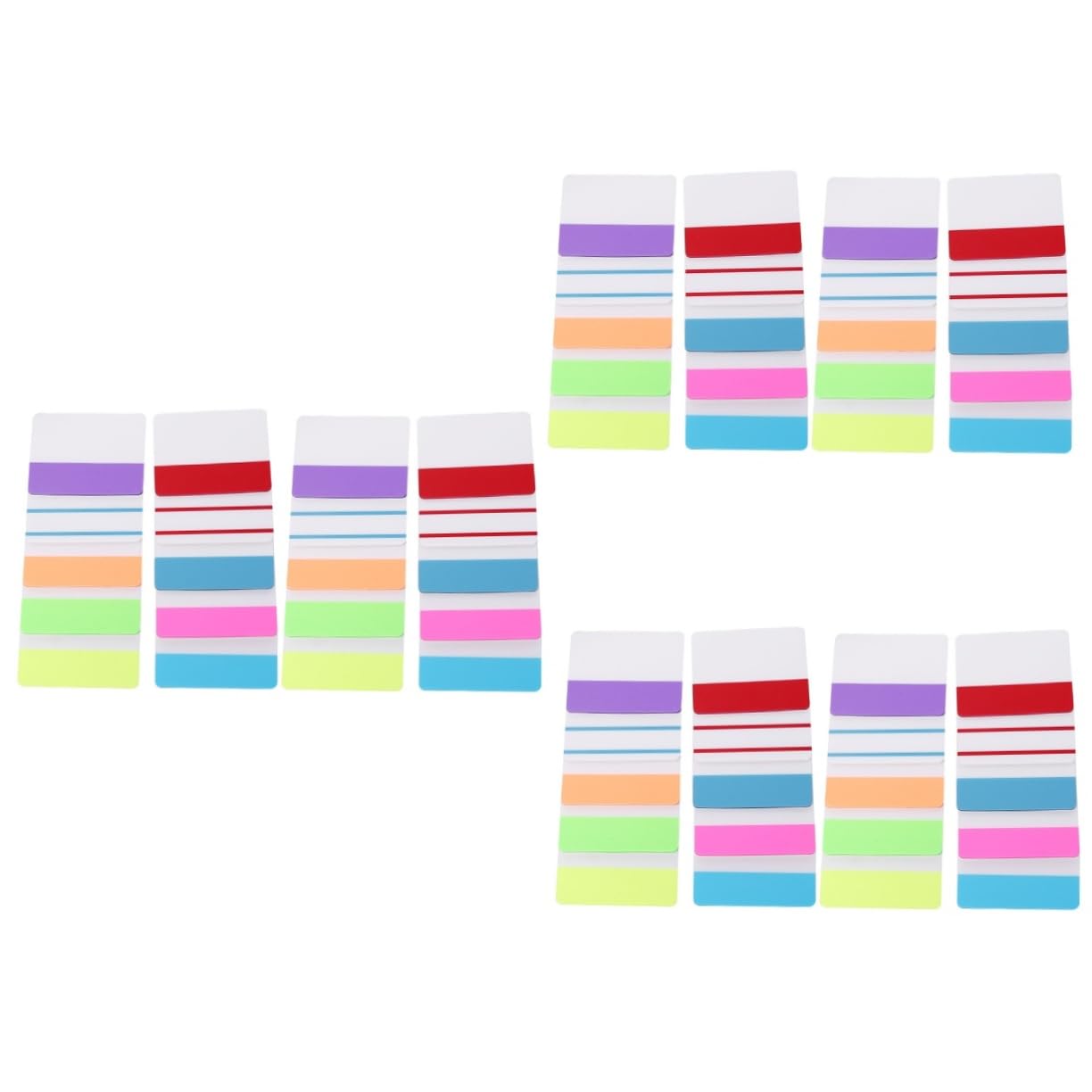 3piezas Pestañas Adhesivas De Lectura Coloridas Para Libros Marcadores Transparentes Reposicionables Para Anotar y Resaltar Textos De Unidades Para Estudiantes y Oficinas