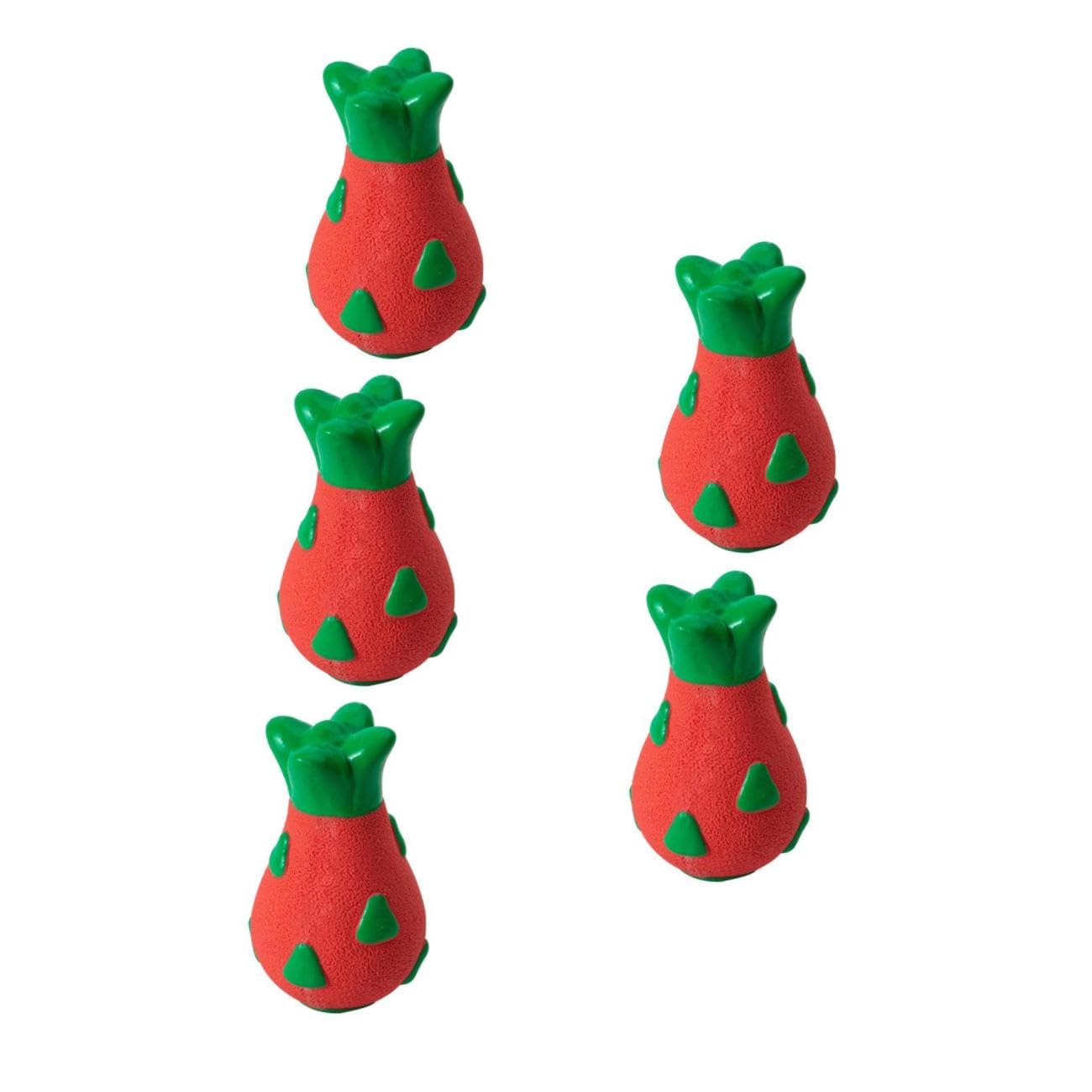 POPETPOP 5piezas Juguete Masticable Interactivo para Perros Juguete De Natural Resistente Mordidas para Perros Mediano Vibrantes para Estimulación y Diversión