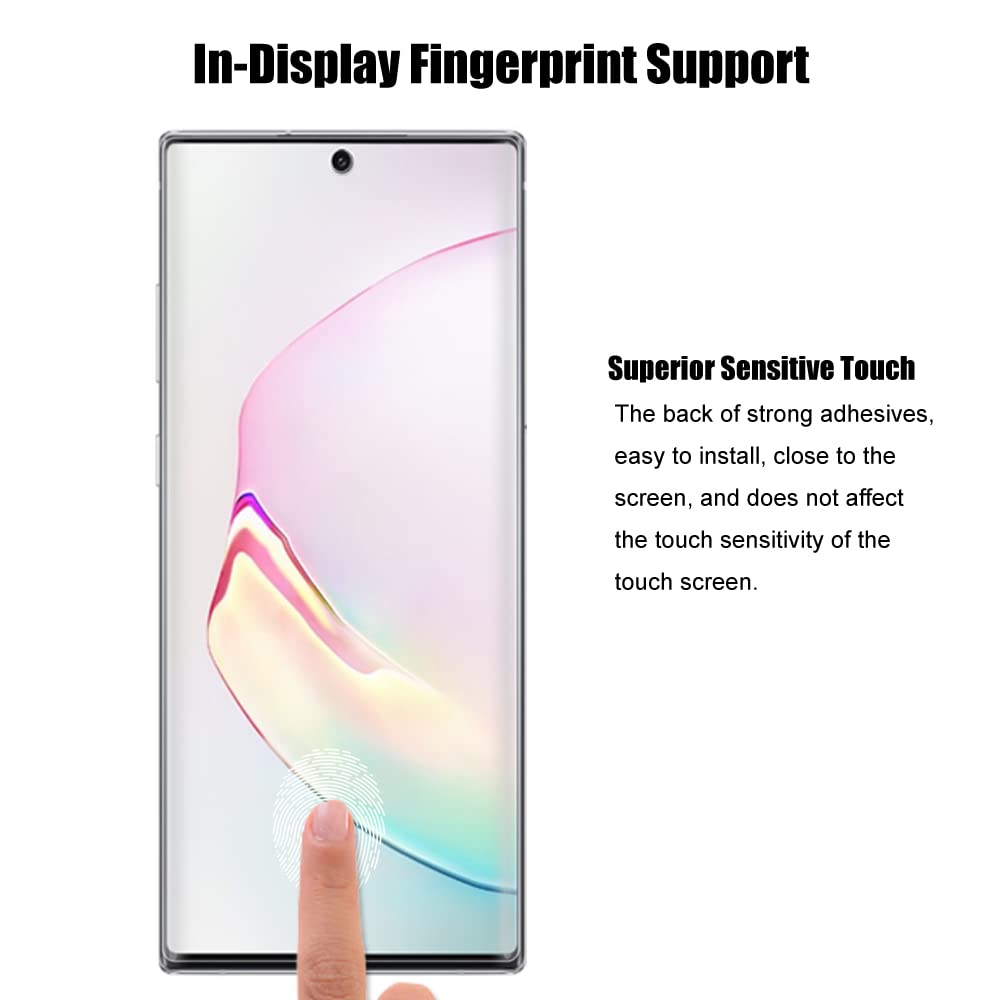 2-pak ochraniaczy ekranu do Samsung Galaxy Note 10 Plus 5G / 4G (17.3 cm) (nie szkło), elastyczna miękka folia TPU