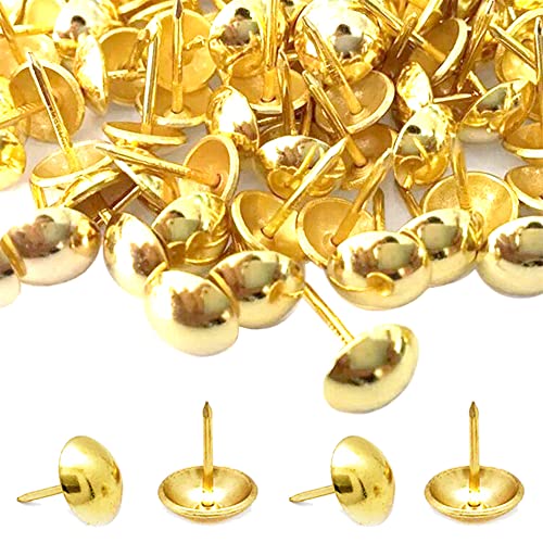 500 Pièces Clous de Tapissier, Basicon Robuste 17X11 MM Bronze Clous Tapissier Décoratifs Clou Rétro DIY Clous d'Ameublement pour Meubles Canapés Fauteuils...