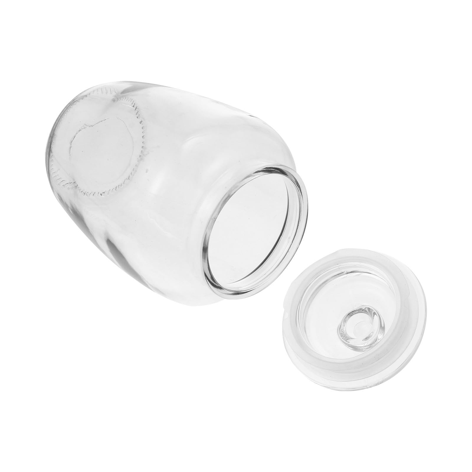 VILLCASE Contenedor Sellado Hermético de Almacenamiento de Vidrio Transparente de 2200ml Alta Resistencia y Diseño para Granos y Frijoles en Cocina