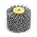 Wire Wheel Brush, Abrasivi Filo Spazzola Tamburo lucidante brunitura per mobili in Legno Brillante lucidatura a Strisce Disegno Grit # 120
