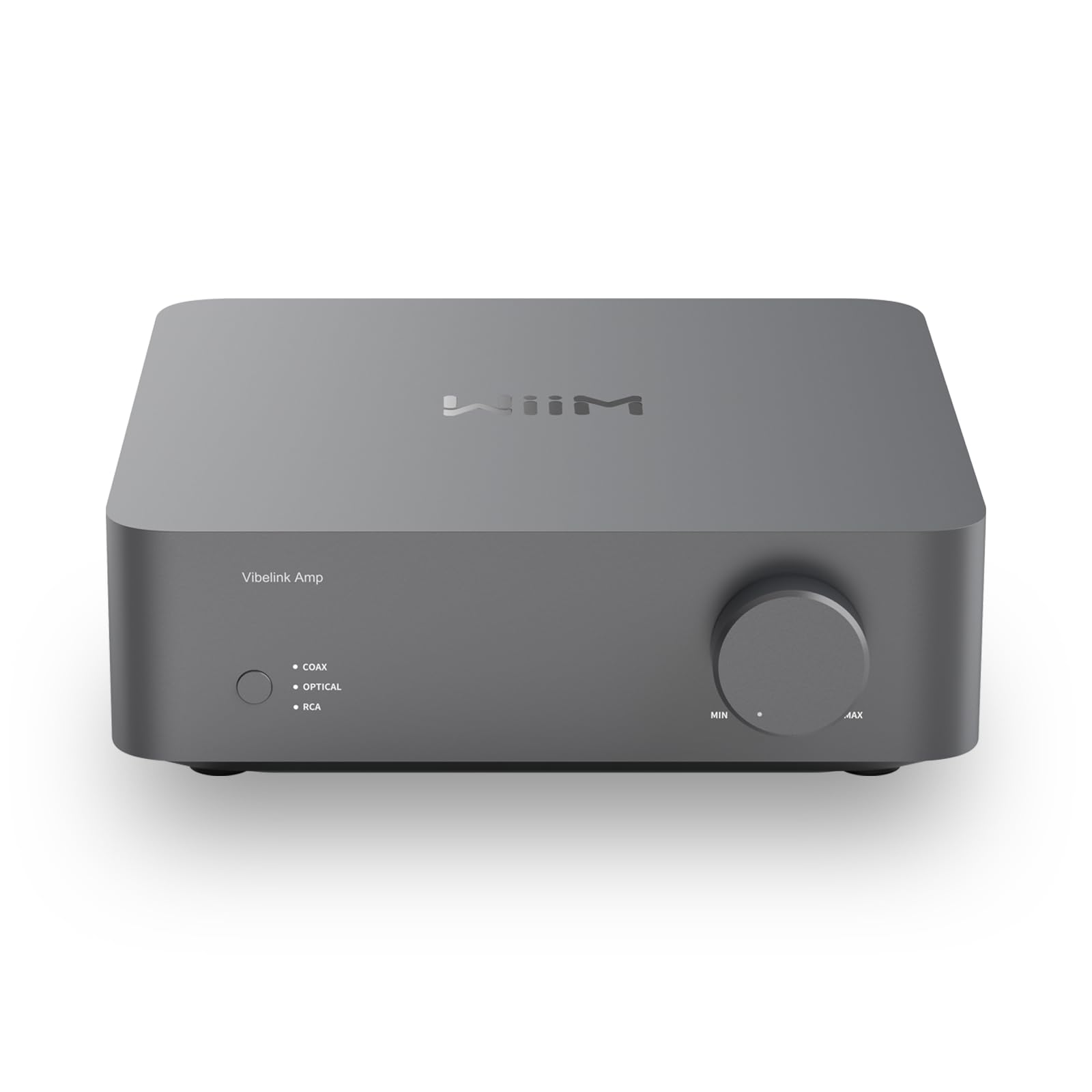 WiiM Vibelink Amp | 100W Power Amplifier | ESS 9039Q2M with DAC&TI TPA3255 | WiiM Mini/Pro/Pro Plus/Ultra Compatible|RCA/Coaxial/Optical Digital Input | Space Gray
