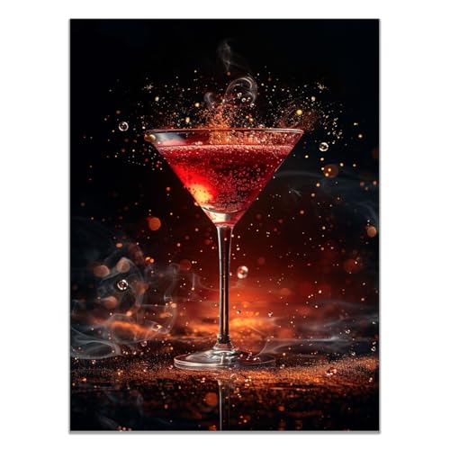 Impression sur toile boho rouge 70x100cm pour déco murale de salon moderne