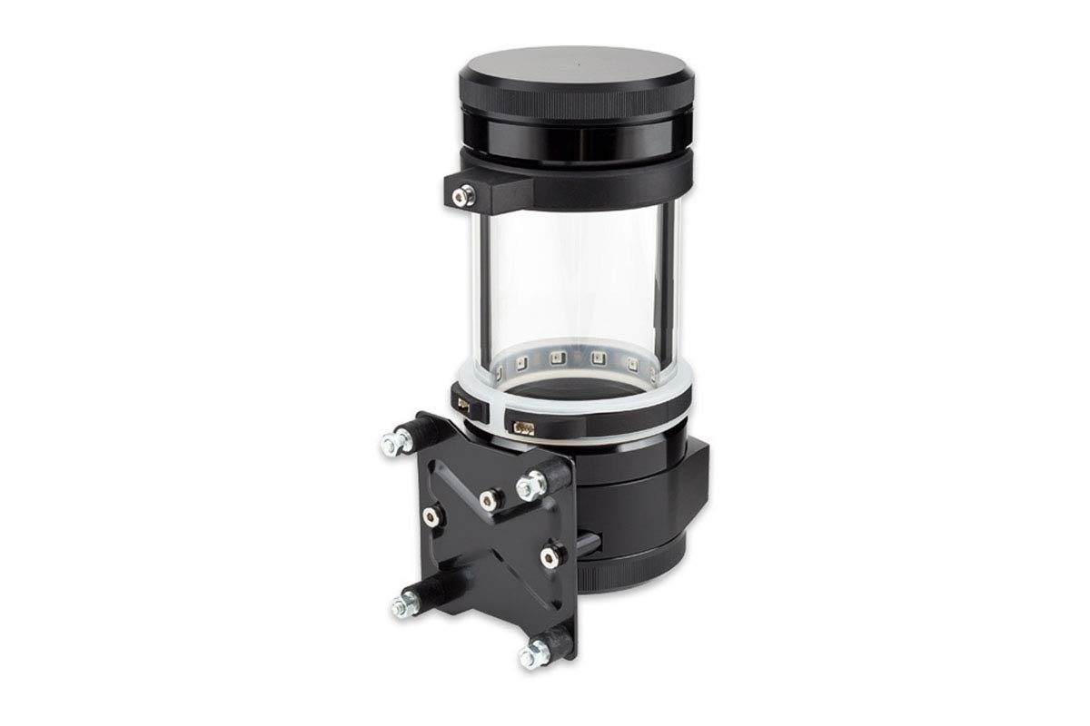 Aqua Computer ULTITUBE D5 100 PRO Ausgleichsbehälter für D5-Pumpen, Schwarz, Glas, Edelstahl, Submersible, Wasserpumpe