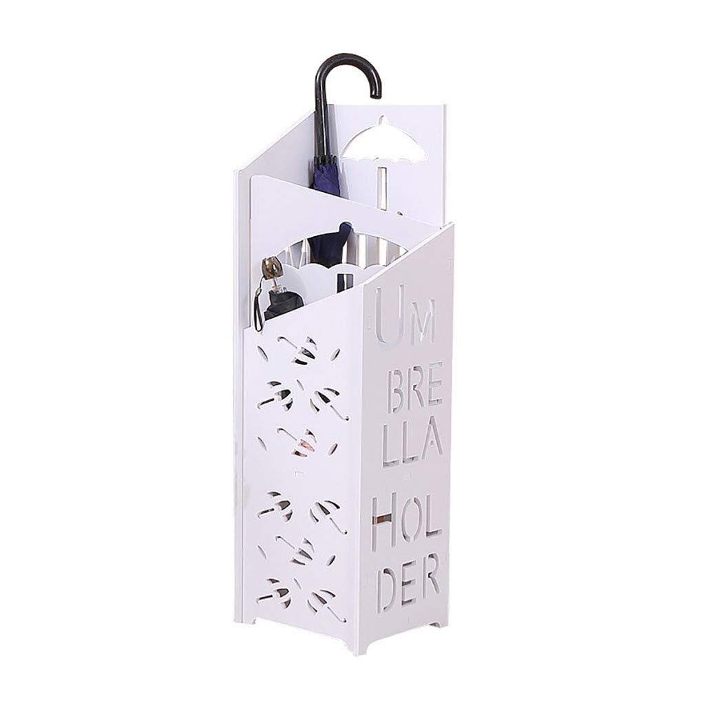 Porte-parapluie waterproof en bois composite avec bac d'égouttement amovible 25*21*75cm