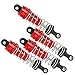 Amortiguador RC 1/12, Repuesto de Amortiguador RC Duradero de aleación de Aluminio para Coches RC MN86 MN86S MN86K MN86KS 1/12(Red)