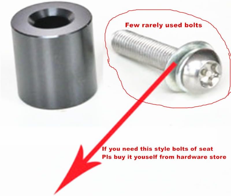 Car/Truck Seat Rise Spacer Lift Heighten Rise Raise Driver/Passenger Compatible with Honda Toyota Kia Hyundai Nissan Lexus Subaru Flat Bracket Seats (+3cm 4pcs, Black)