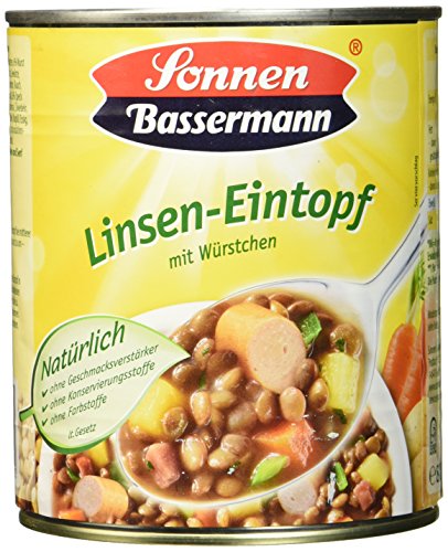 Sonnen Bassermann Linsen-Topf, 6er Pack (6 x 800 g Dose)
