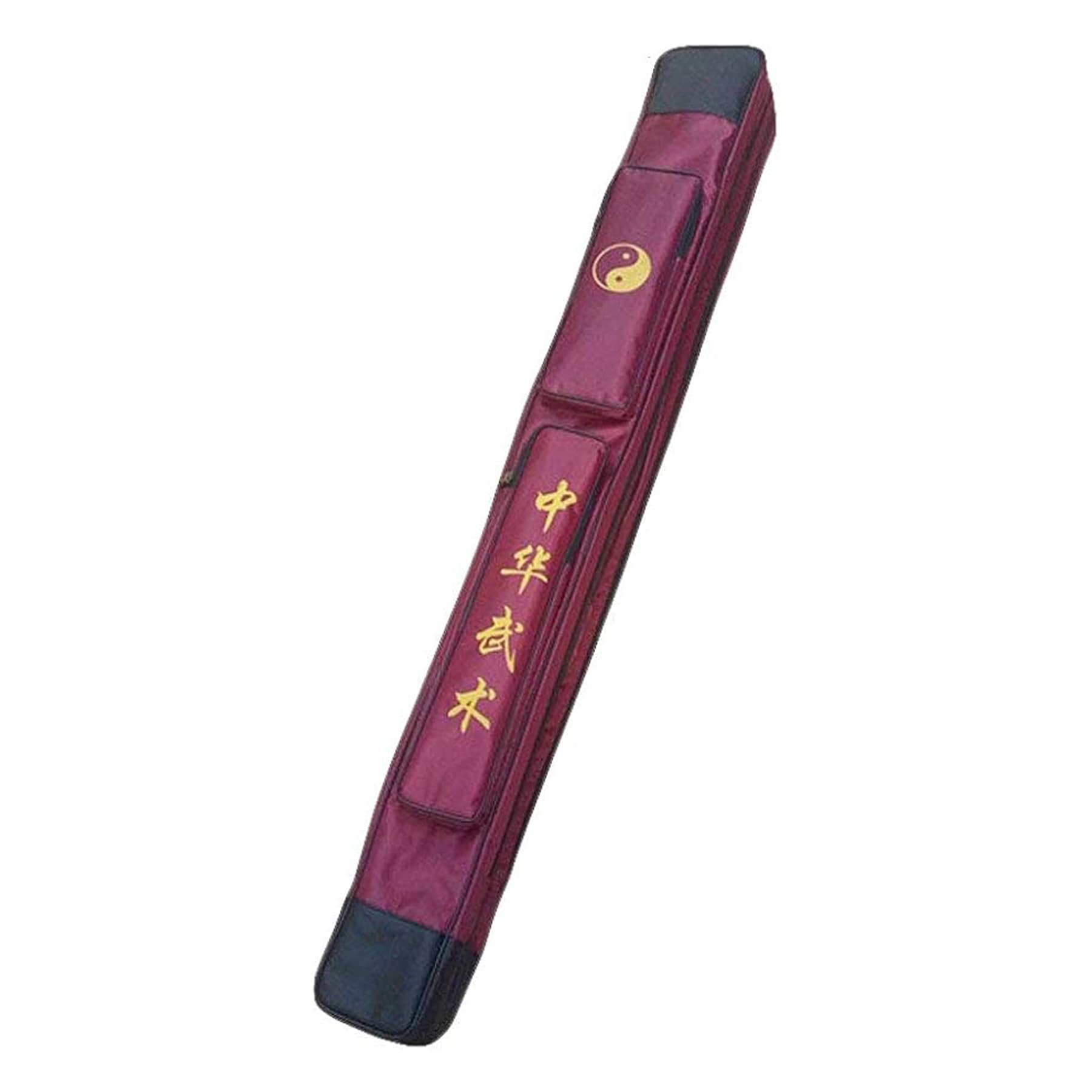 G-LIKE Japanese Bokken Carrying Bag - Single and Double Layer of Sword Bag Carry Case with Multiple Pockets - Canvas with PU (Red, Single) — image 1