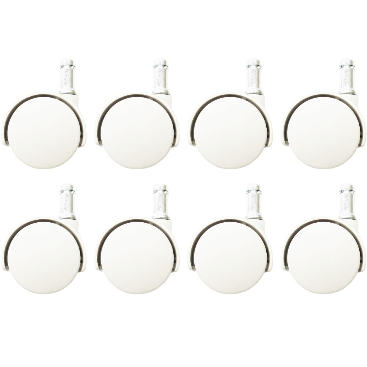Caster Chair CompanyChromcraft Replacement Dual-Wheel Castor Rolling Wheels (White; Set of 8)