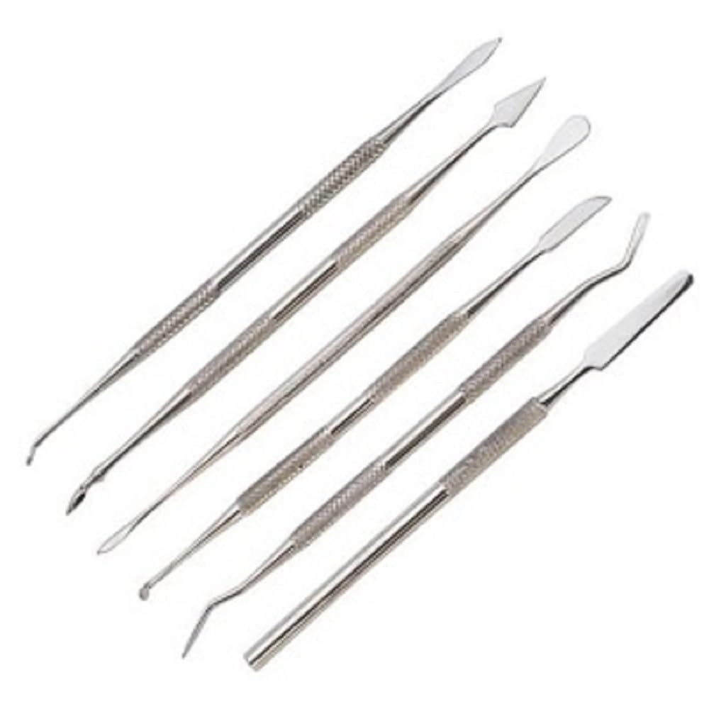 Relibba Wax Carvers Set - 6-Piece Stainless Steel Modeling & Sculpting Tools for Clay, Pottery & Terracotta