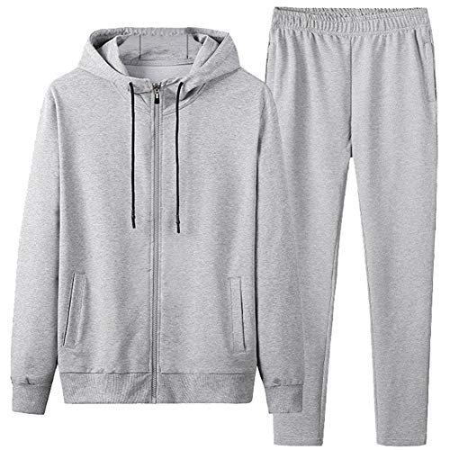 amropi Tuta Uomo Felpa con Cappuccio e Lunghe Pantaloni Tute da Ginnastica Full Zip Sportiva...