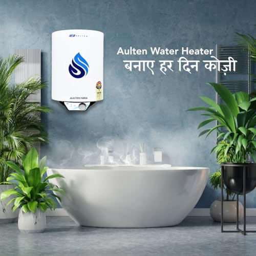 Image of Aulten 15L 2000W Storage Water Heater (Geyser) with Glassline Tank, Copper Heating Element, 8 Bar Pressure and Triple Safety Shield