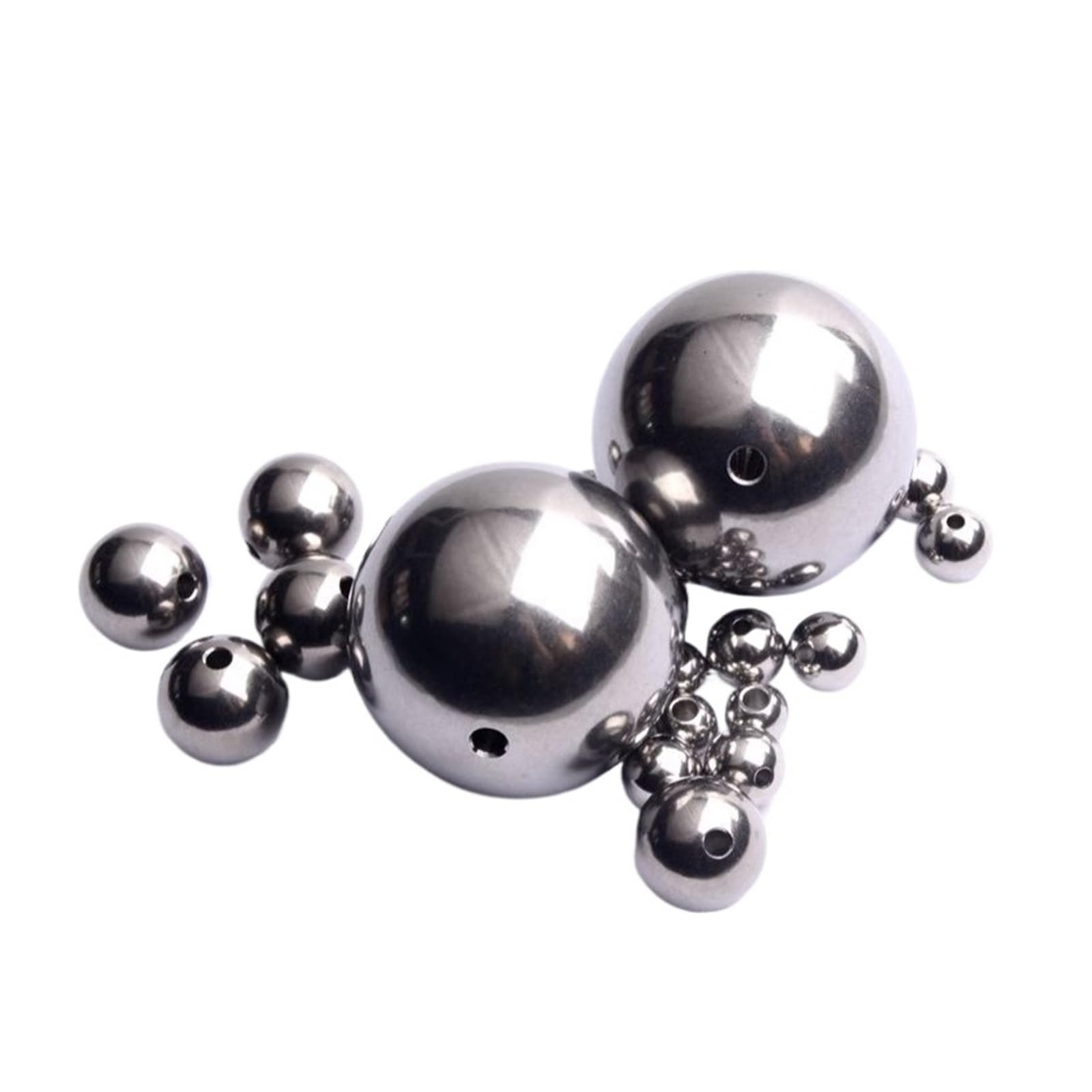 Solidne kulki ze stali nierdzewnej 304 z otworami przelotowymi bez...(50mmx10mm 1pc)