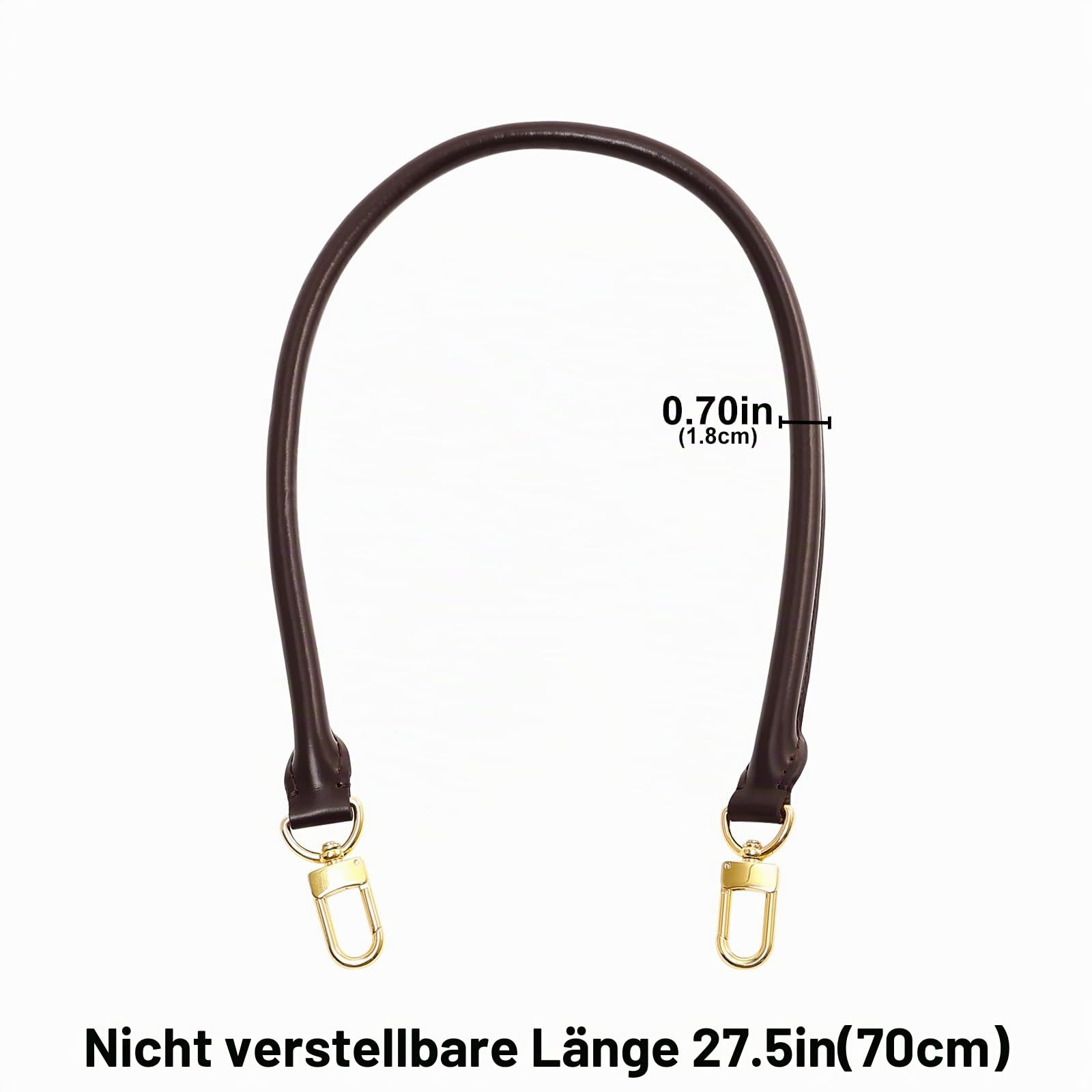 jiesinlov Vachetta Leder-Schultergurt, Ersatzriemen für Speedy 25/30 Handtaschen(Kaffee)