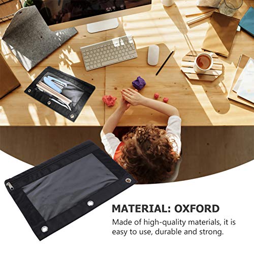 Cabilock 6 Pcs 3 Argolas para LÃ¡pis Pasta Ponch Estojos para LÃ¡pis Bolsa Bolsas de Viagem Multiuso