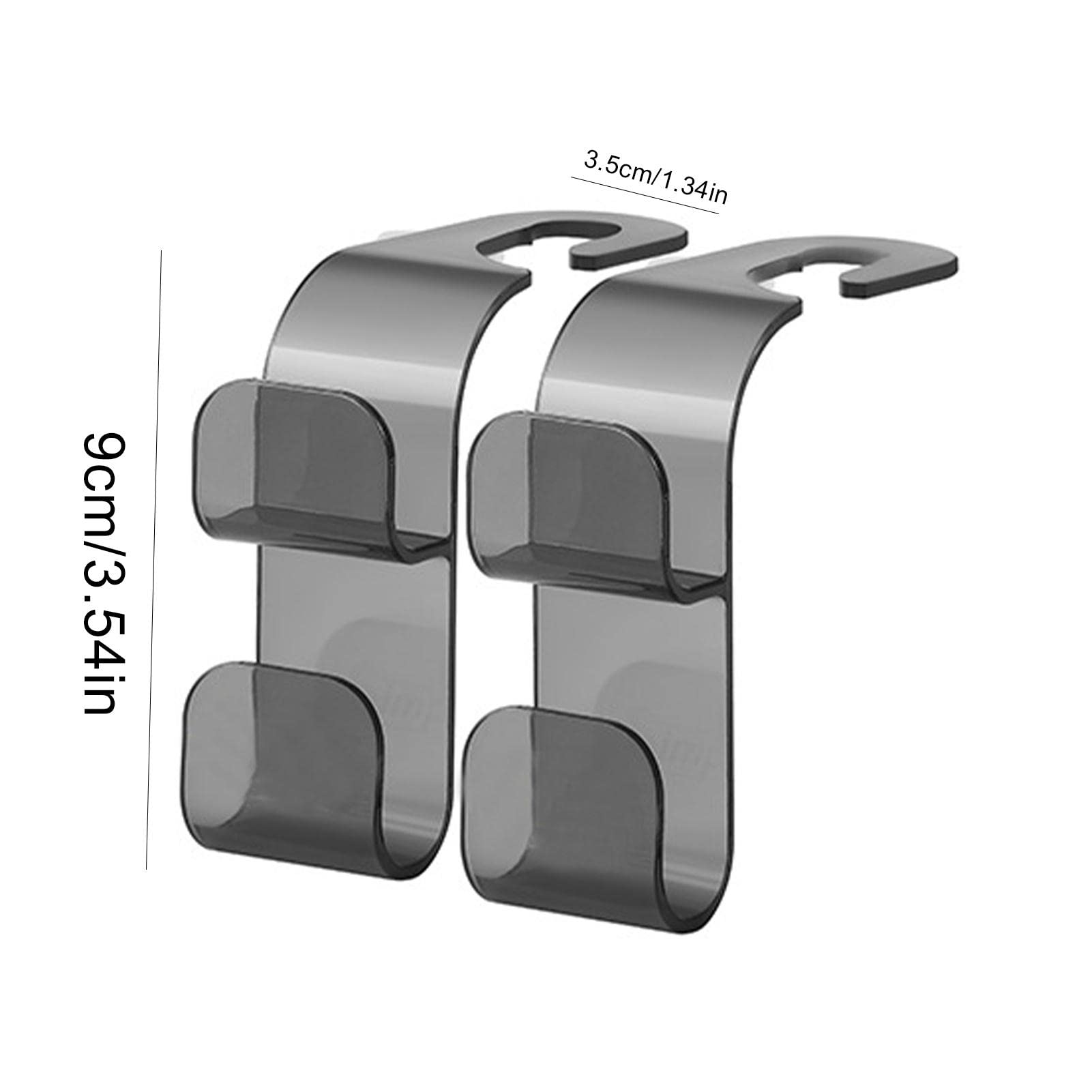 2 Ganci Per Auto Con Fiocco – Organizer Da Sedile Posteriore In PVC – Per Appendere Borse, Cappotti E Ombrelli – Accessorio Universale Decorativo (Bianco, Rosa, Nero) - 6