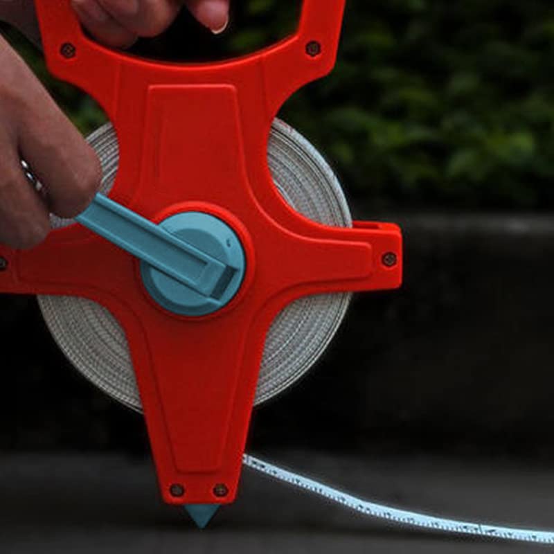 Mètre Ruban En Acier 50 M - Précision Millimétrique, Manivelle Pliable