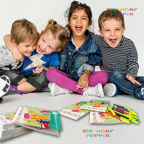 Image of Birthday Popper Colouring Book as Birthday Return Gift (Set of 20) - For All Ages
