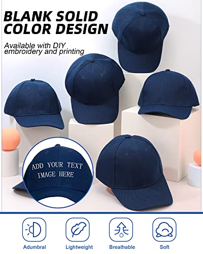 Image of Foaincore 36 Pack Blank Baseball Cap Bulk Adjustable Back Strap Sublimation Hats Plain Unisex Trucker Hat for Men Women